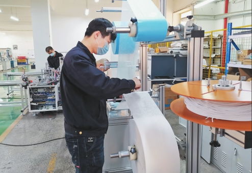 我省科技企業成功研發并交付全自動口罩機生產線，網絡科技研發助力抗疫生產